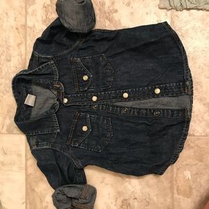 Boys denim button down